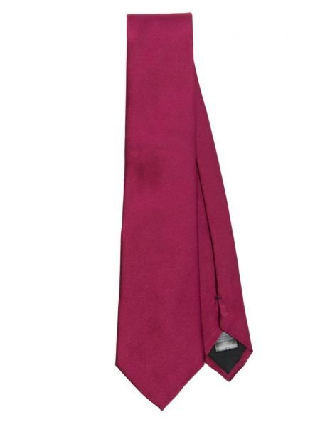 Svilena kravata Paul Smith vijolična