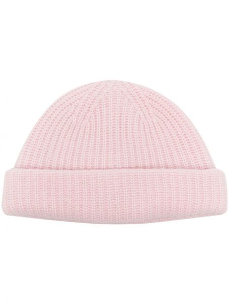 Кашмирена шапка Yves Salomon розово