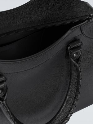Iš natūralios odos kelioninis krepšys Balenciaga juoda