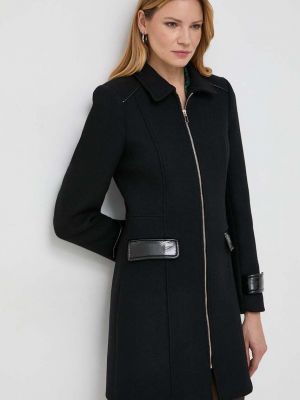 Шерстяное пальто Morgan черное