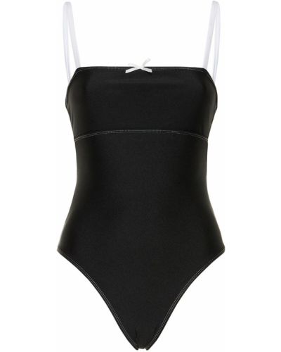 Jednodielne plavky Frankies Bikinis čierna