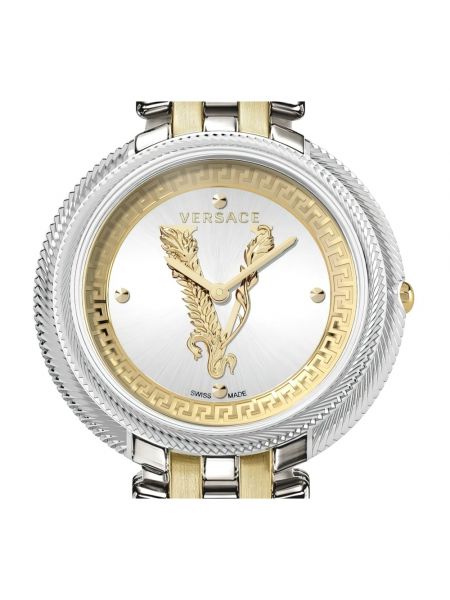 Armbanduhr aus edelstahl Versace silber