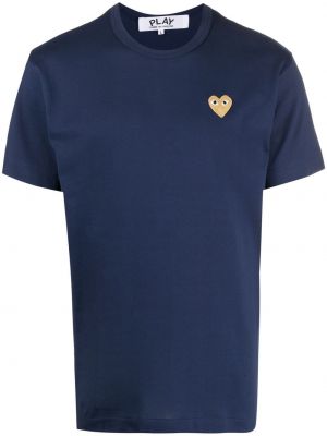 Camiseta con bordado con corazón Comme Des Garçons Play