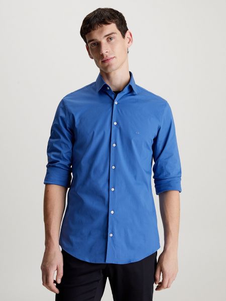 Camisa manga larga Calvin Klein azul