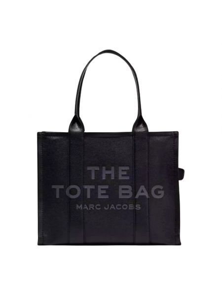 Shopperka skórzana Marc Jacobs czarna