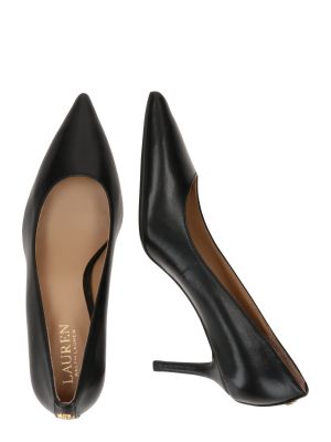Pantofi cu toc Lauren Ralph Lauren negru