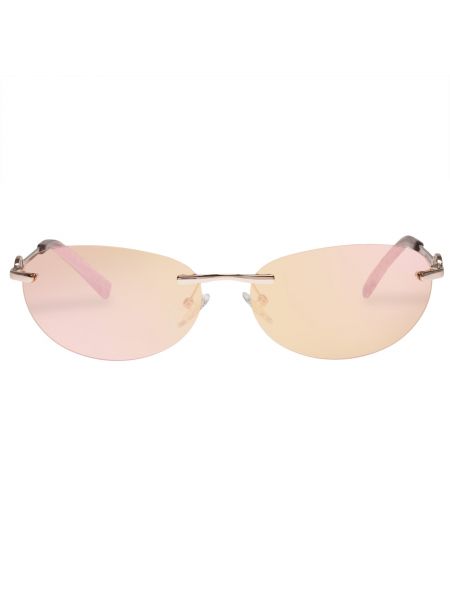 Slnečné okuliare z ružového zlata Le Specs ružová