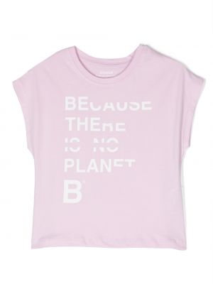 Tričko s potlačou Ecoalf - Ružová