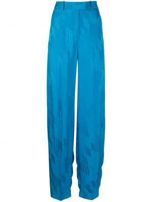 Pantalon à imprimé The Attico bleu