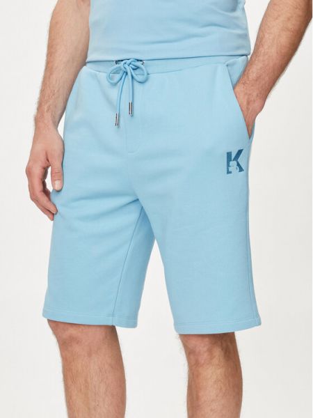 Pantaloni scurți sport Karl Lagerfeld albastru