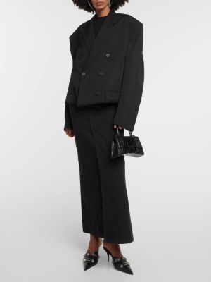 Шерстяная куртка Balenciaga черная