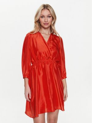 Коктейлна рокля slim Marella оранжево