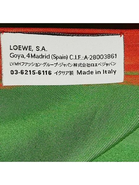 Bufanda de seda Loewe Pre-owned verde
