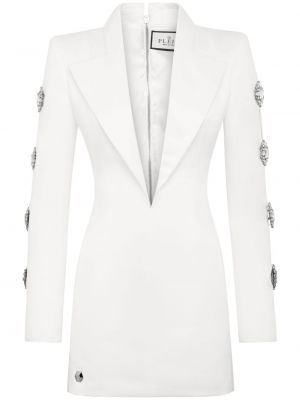 Коктейлна рокля Philipp Plein бяло