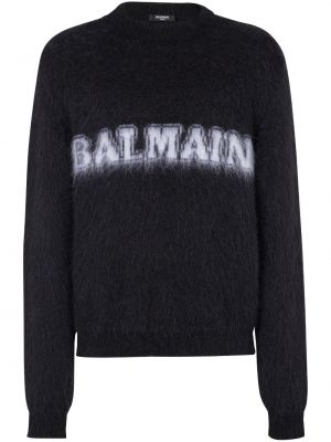 Pullover mit print Balmain schwarz