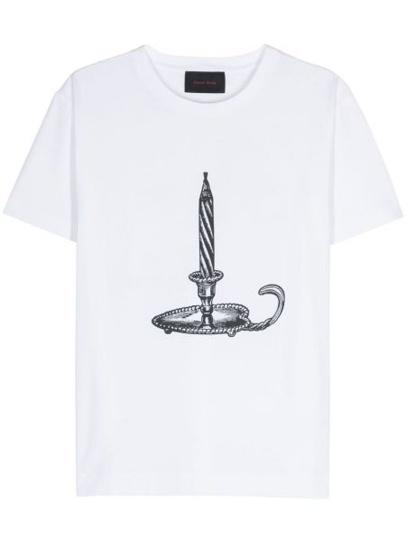 Bomuld t-shirt Simone Rocha hvid