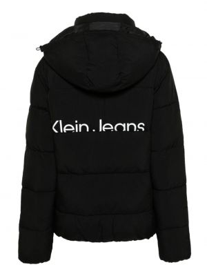 Džinsa jaka ar apdruku Calvin Klein Jeans melns