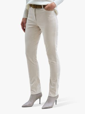 Бархатные джинсы Pure Collection белые
