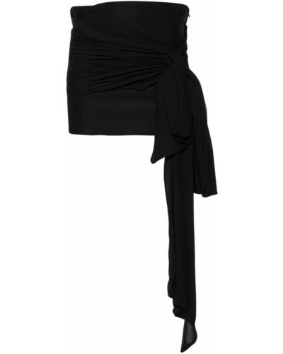Asymetrické vlněné mini sukně Philosophy Di Lorenzo Serafini černé