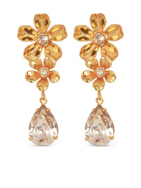 Aranyozott kristály fülbevaló Jennifer Behr aranyszínű