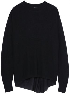Памучен пуловер Y's черно