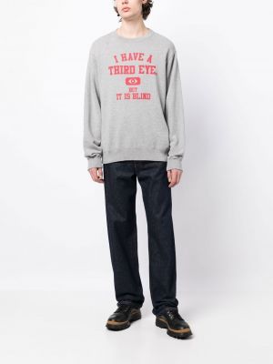 Sweatshirt aus baumwoll mit print Undercover grau