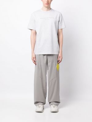 Kokvilnas t-krekls Alexander Wang pelēks