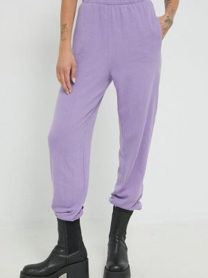 Sportovní kalhoty Hollister Co. fialové