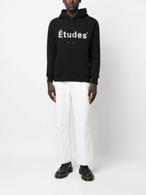 Bluza z kapturem z nadrukiem Etudes czarna