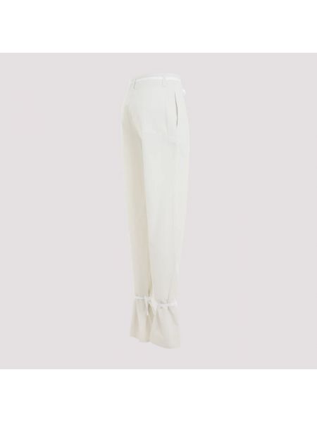 Pantalones rectos Lemaire blanco