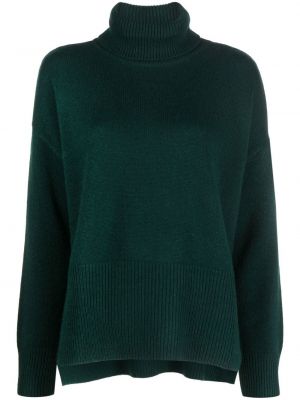 Плетен пуловер P.a.r.o.s.h. зелено