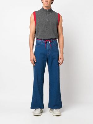Jeansy relaxed fit Marni niebieskie
