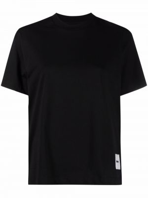 Bombažna majica Jil Sander črna