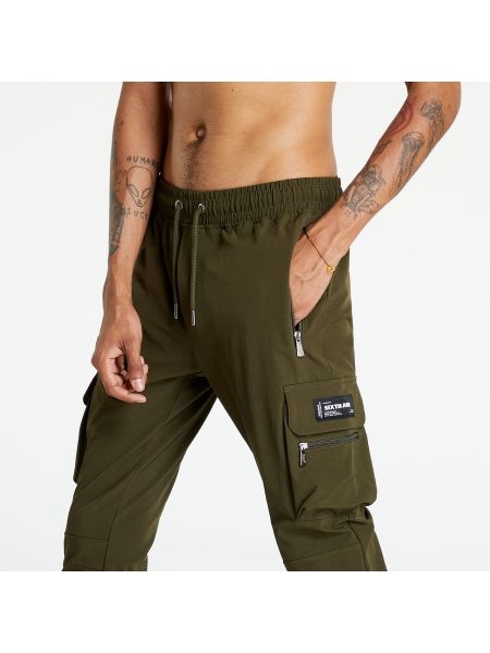 Cargo kalhoty z nylonu Sixth June zelené