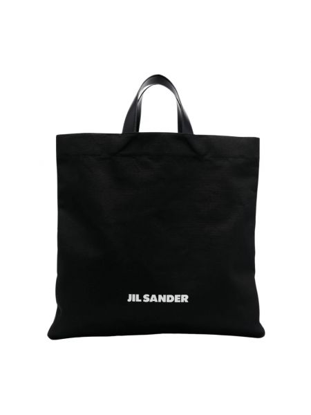 Shopper handtasche mit taschen mit print Jil Sander
