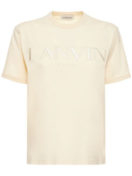 Jersey pamuk tişört Lanvin