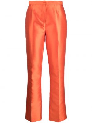 Saténové rovné nohavice Gemy Maalouf oranžová