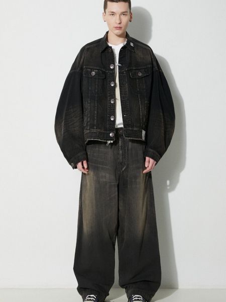 Kurtka jeansowa oversize Maison Mihara Yasuhiro czarna