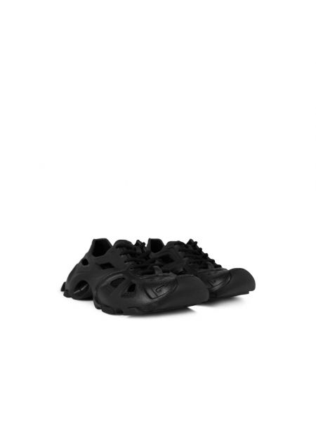 Sneakersy sznurowane koronkowe Balenciaga czarne