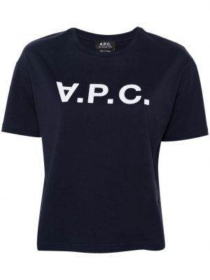 Koszulka A.p.c. niebieska