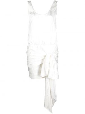 Asimetrična mini obleka Philosophy Di Lorenzo Serafini bela