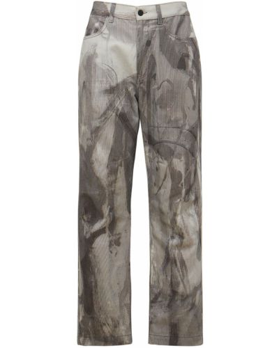 Bavlněné džíny Mcq šedé