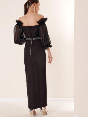 Dlouhé šaty By Saygı černé