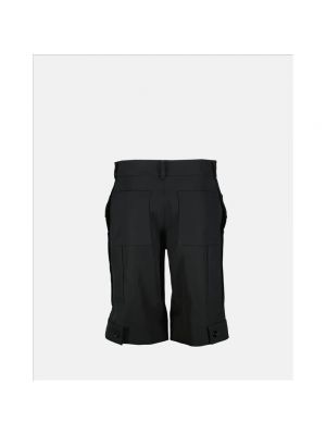Pantalones cortos de lana Burberry negro