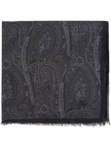 Echarpe à imprimé à imprimé paisley Etro gris