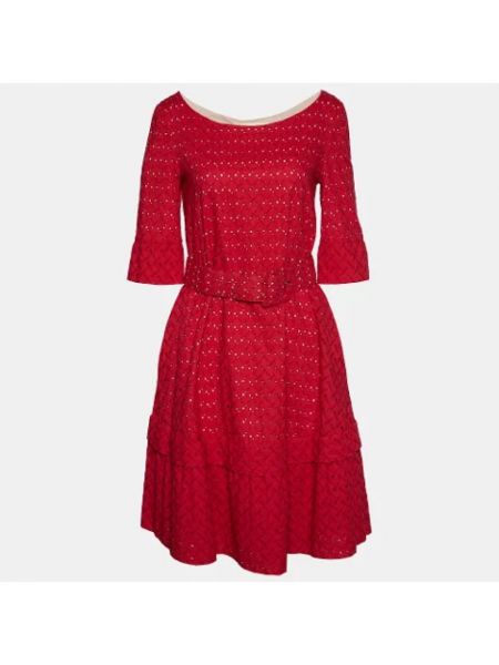 Sukienka bawełniana Marni Pre-owned czerwona