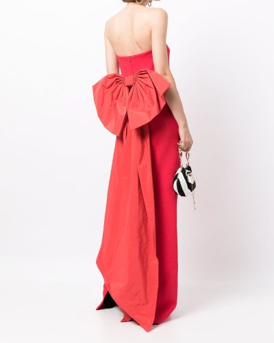 Vestido de noche con lazo Rebecca Vallance rojo