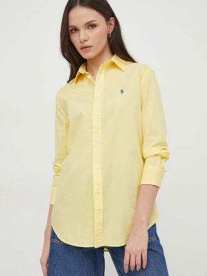 Żółta koszula bawełniana Polo Ralph Lauren