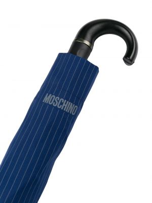 Parapluie à rayures Moschino bleu