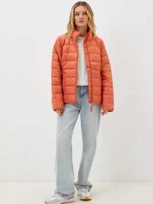 Утепленная демисезонная куртка Tom Tailor оранжевая